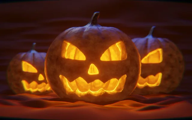 Halloweenský průvod z Božkova do Koterova