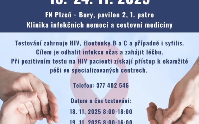 Evropský týden testování na HIV a žloutenku