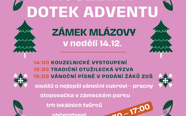 Kouzelný dotek adventu na zámku Mlázovy