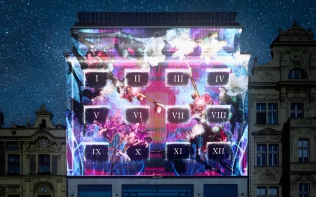 Novoroční videomapping