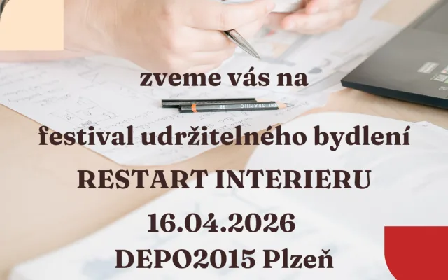 Festival udržitelného bydlení s názvem Restart interiéru