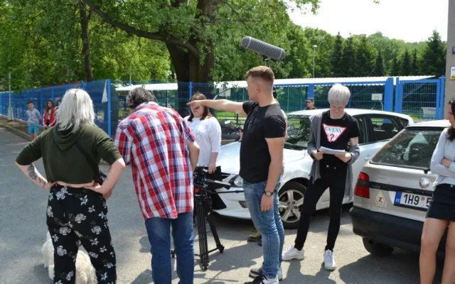 Natáčení filmu Z města na venkov.