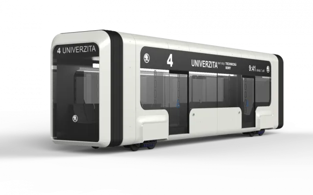 Plzeňští studenti jako vizi dopravy ukázali tramvaje bez řidiče.