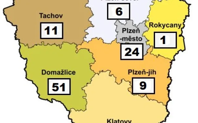 Počet nakažených osob s COVID-19 v Plzeňském kraji roste,  hygienici evidují 110 případů