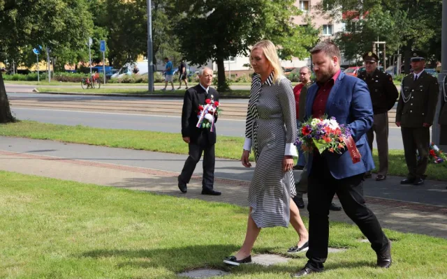 Místostarostové MO Plzeň 2 Jan Fluxa a Eva Trůková