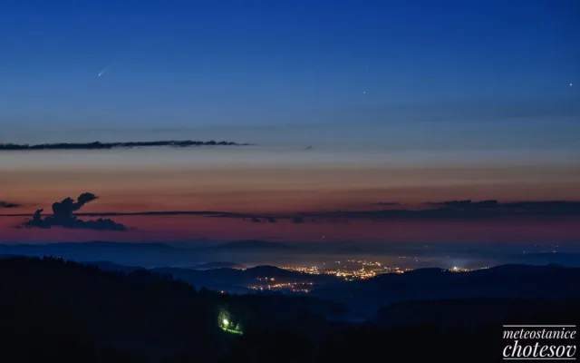 Kometa Neowise nad Klatovy