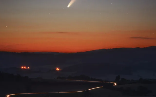 Kometa Neowise nad Sušickem