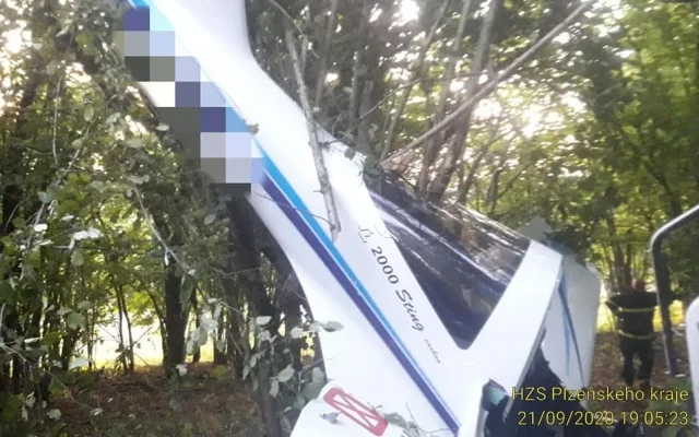 Pilot ultralightu havaroval večer na Tachovsku, vrtulník letecké záchranky ho transportoval do nemocnice