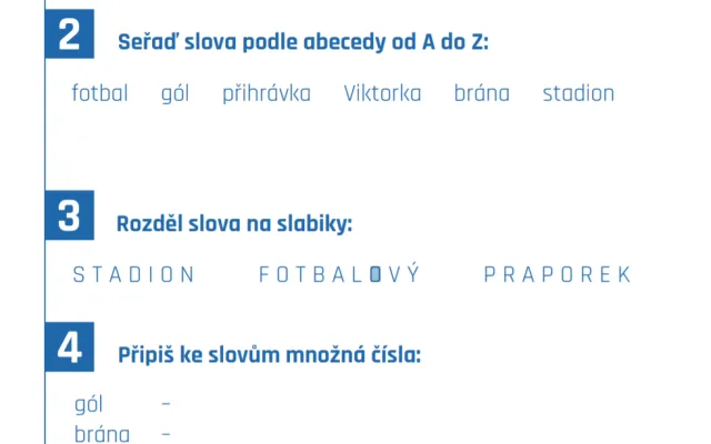 Takto vypadají úkoly z českého jazyka pro dnešní den