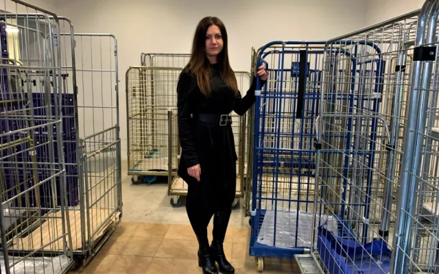Za běžného provozu byly tyto klece plné prádla