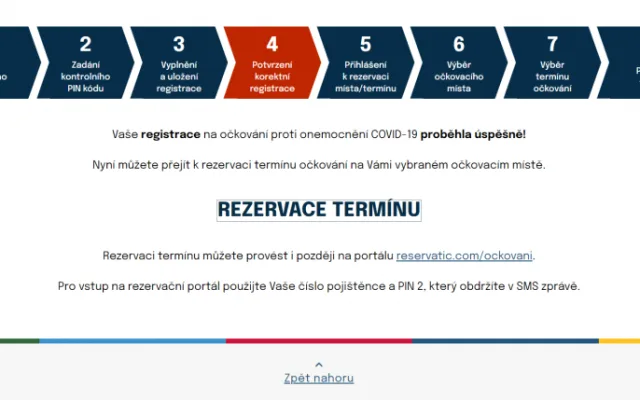 Registrační systém pro očkování seniorů nad 80 let podle očekávání kolaboval