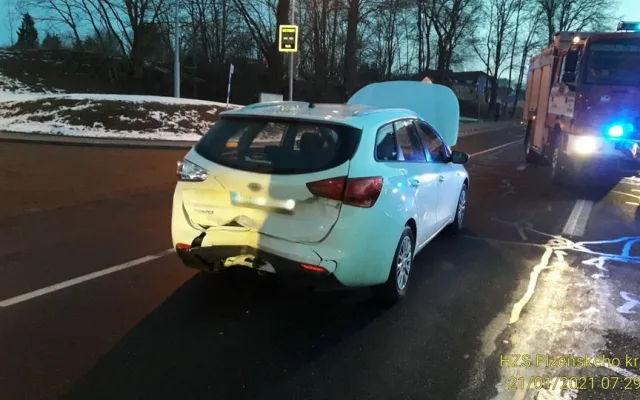 Ranní nehoda v Domažlicích