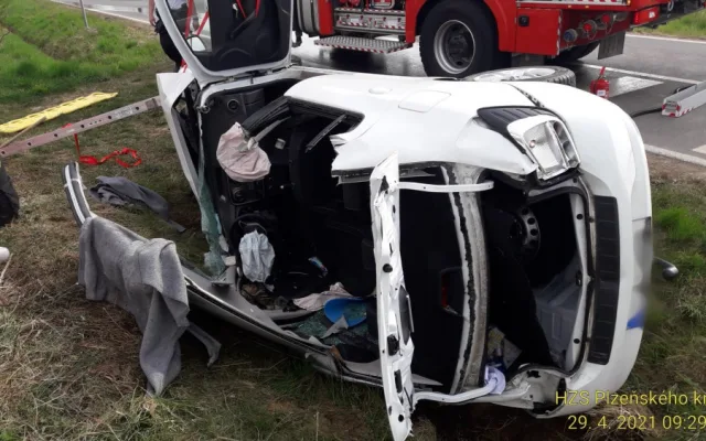 Poblíž Všerub se stala druhá vážná nehoda