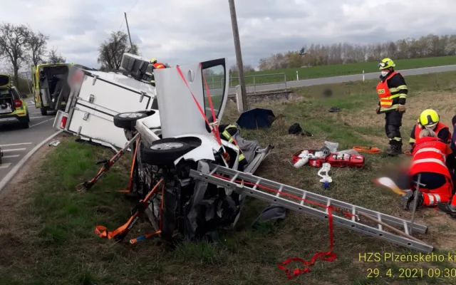Poblíž Všerub se stala druhá vážná nehoda