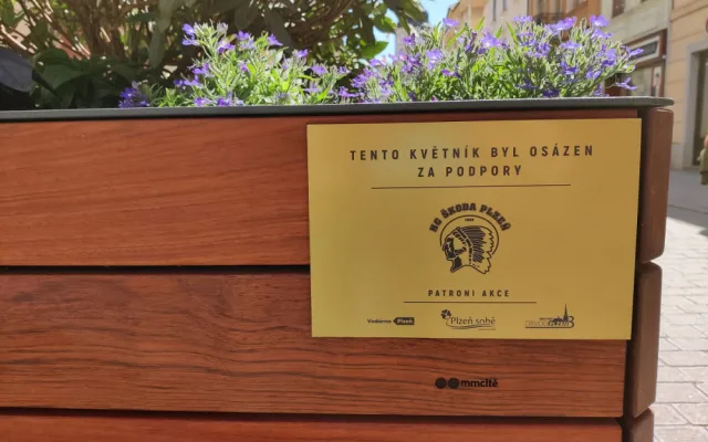 Nejužší centrum města zdobí rododendrony a letničky v obřích květináčích