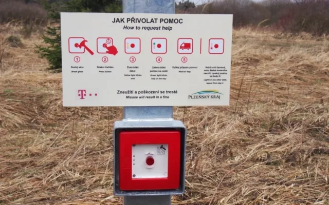 Aktivace traumabodu zachránila v Brdech život zraněné cyklistce v oblasti bez mobilního signálu
