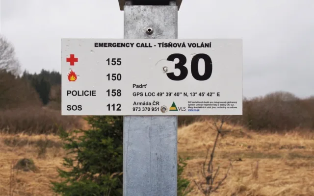 Aktivace traumabodu zachránila v Brdech život zraněné cyklistce v oblasti bez mobilního signálu