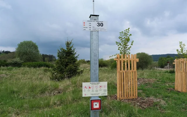 Aktivace traumabodu zachránila v Brdech život zraněné cyklistce v oblasti bez mobilního signálu