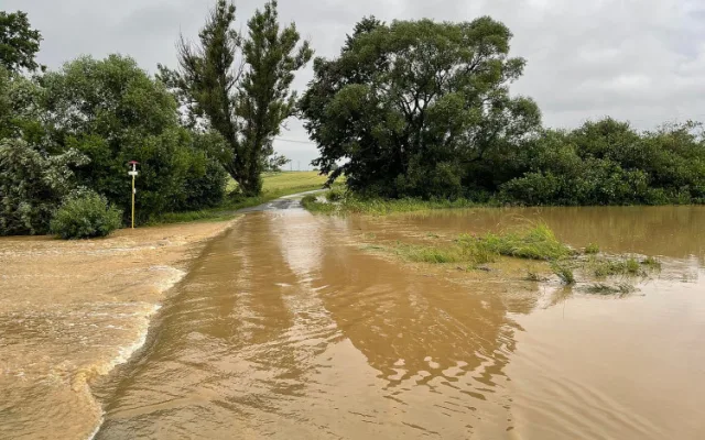 Při bouři spadlo na chalupu hned pět stromů, majitele museli vysvobodit hasiči