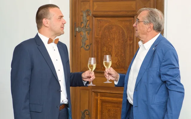 Objeviteli pramenů Amazonky blahopřál k sedmdesátinám primátor Martin Baxa