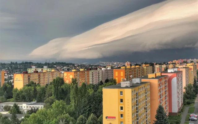 Takto zachytila úžasný mrak Alena Koutná