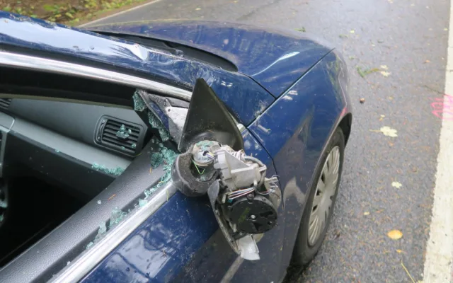 Zlomený smrk se zřítil na projíždějící auto, vichřice si celkem vyžádala 351 výjezdů hasičů