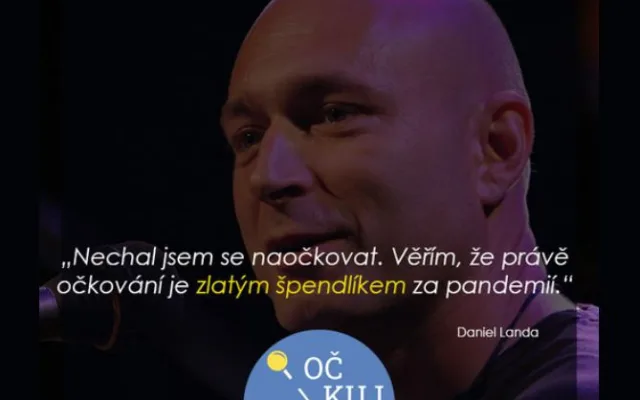 Očkuj se i ty, vyzývá Landa, jde však o fake. Doufáme v žalobu, říkají autoři koláží