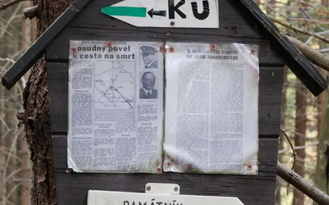 Cesta k památníku letecké nehody