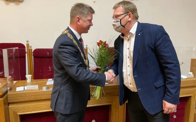 David Šlouf (vpravo) je novým náměstkem nového primátora Pavla Šindeláře (vlevo)