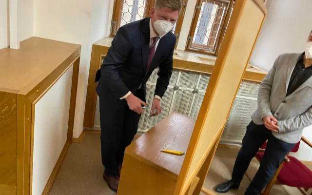 Pavel Šindelář při tajné volbě primátora
