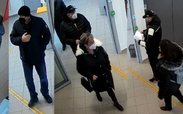 Policie hledá svědky incidentu na plzeňské poště prostřednictvím fotografií z kamerového systému
