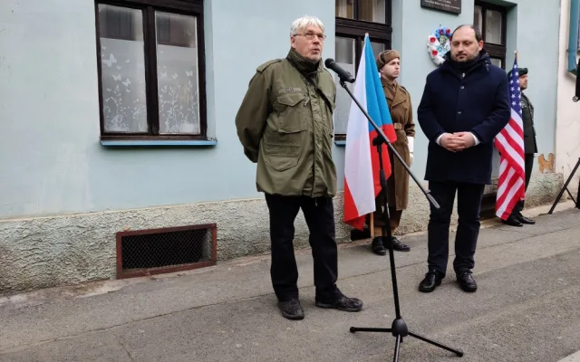 Publicista Jaroslav Čvančara a ředitel ÚSTR Zdeněk Hazdra