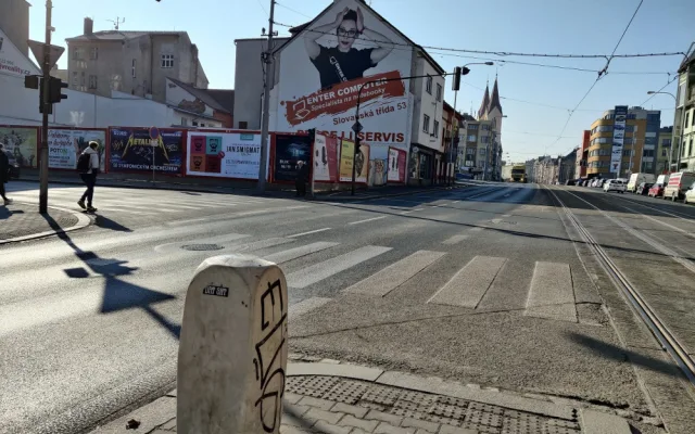 Místo tragické nehody na Klatovské třídě