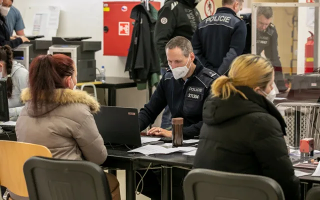 Plzeňské centrum pomoci válečným uprchlíkům zažívalo v sobotu asi největší nápor od svého vzniku