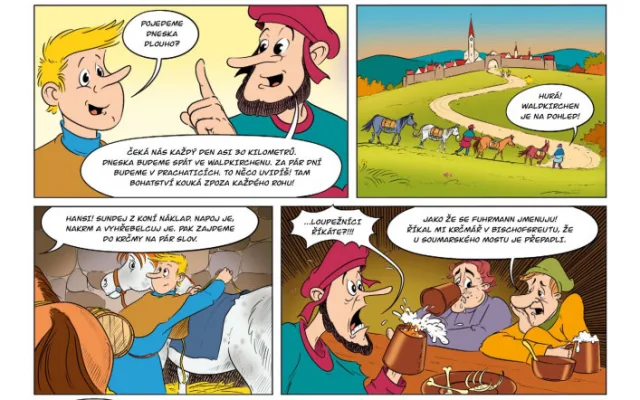 Slavné šumavské postavy i příběhy ožívají v originálním komiksu