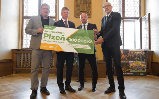Viktoriánům poděkovalo za mistrovský titul vedení města Plzně