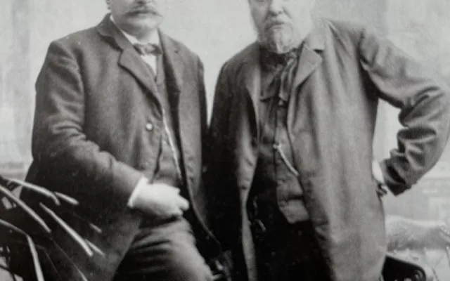 Rudolf Štech se svými přítelem Mikolášem Alšem