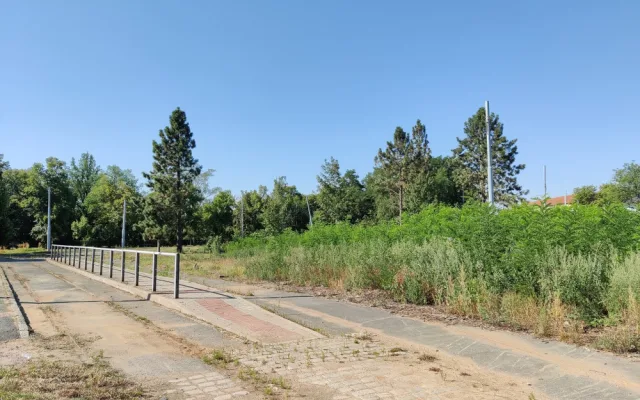 Bývalá konečná tramvaje se promění ve vstupní bránu do Borského parku, vznikne tam pavilon s kavárnou