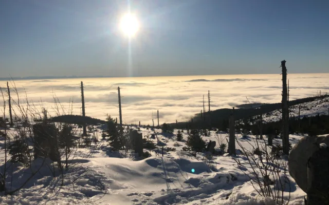 Čtyři lidi, tři psi a šest dní putování zasněženou Šumavou. O tom povypráví cestovatel Slávek Král, foto: Slávek Král.