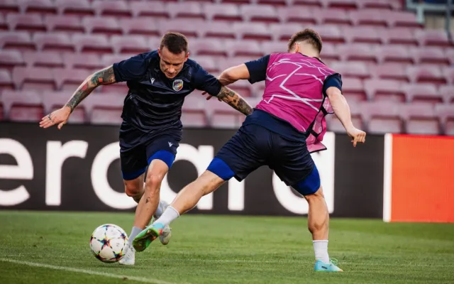 Viktoriáni už mají za sebou trénink, foto: FCVP/Ondřej Pastor