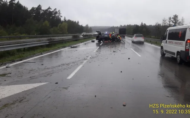 Nehoda na dálnici D5