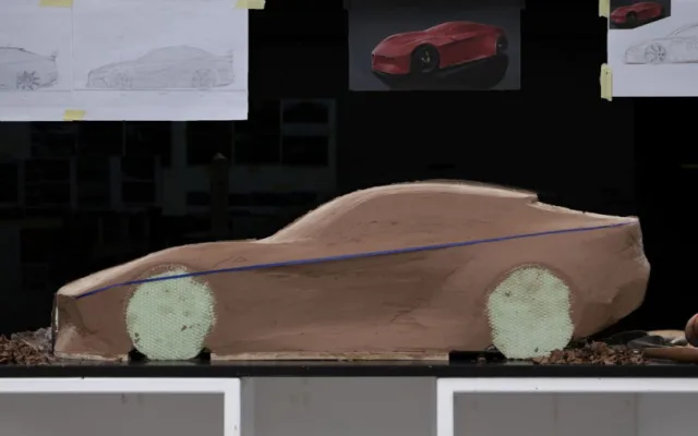 Proces práce na modelu Ondřeje Adamce