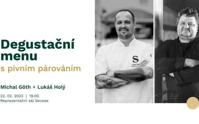 Své umění předvede v Plzeňském Prazdroji také šéfkuchař Michal Göth, který patří již několik let mezi velká jména české gastronomie. Společně s šéfkuchařem Hospody Na Spilce Lukášem Holým předvedou vrcholné kuchařské umění, kterým bude pětichodové degusta