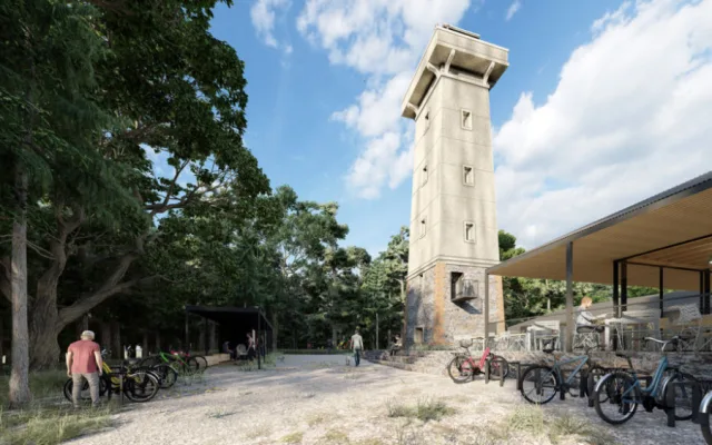 Vizualizace plánované proměny rozhledny, zdroj: projektstudio8.