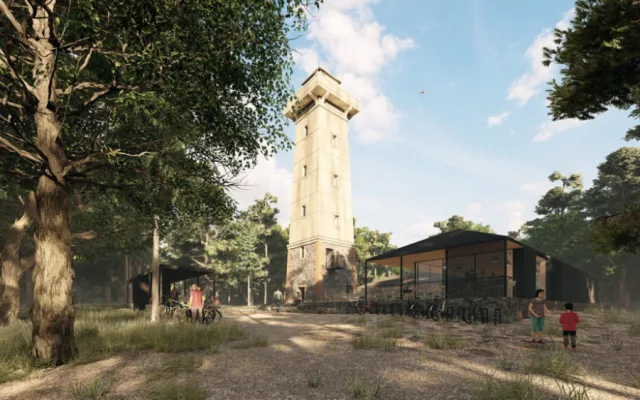 Vizualizace plánované proměny rozhledny, zdroj: projektstudio8.