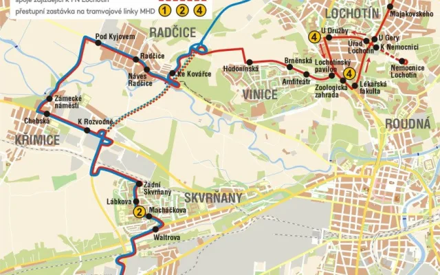 Po Západním okruhu vyjedou zítra dvě nové autobusové linky