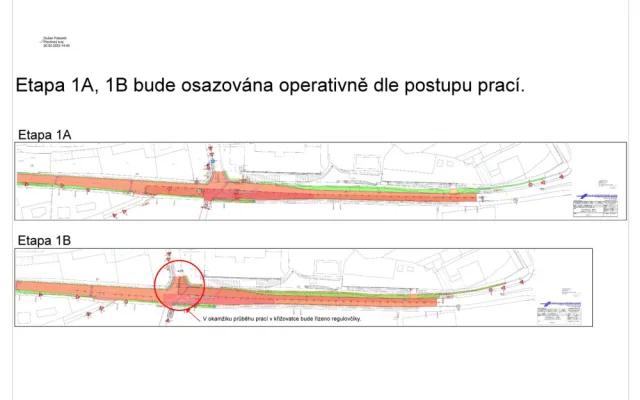 Řidiče na hlavním tahu I/20 v Nepomuku čekají od pondělí dopravní omezení