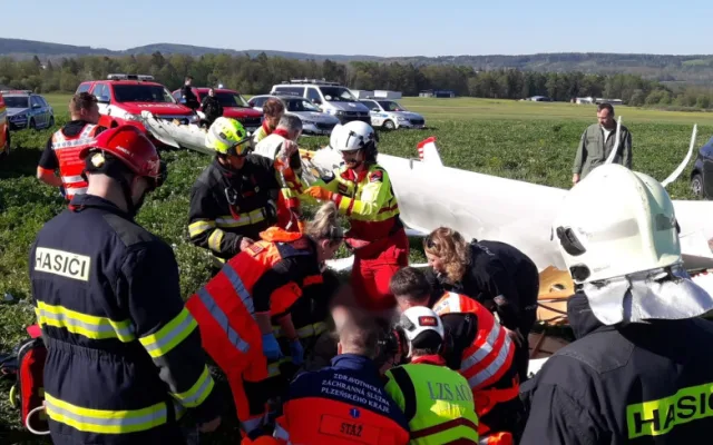 Během dvou dnů došlo už k druhé letecké nehodě, pilot ultralightu utrpěl těžká zranění