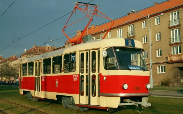 Tramvaj ČKD T3 č. 192 z roku 1975