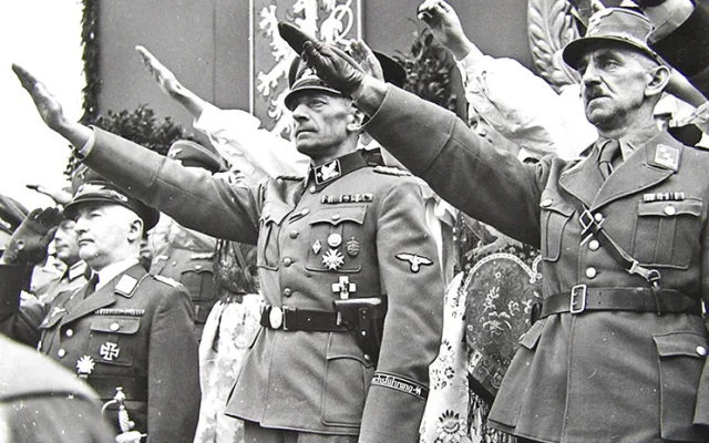 K. H. Frank na tribuně